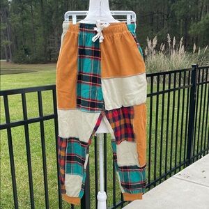 Urban Outfitters Patchwork Vibrant Fun Print Joggers